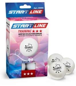 Мячи Start line Training 3* 6 мячей в упаковке Мячи Start line Training 3* 6 мячей в упаковке
