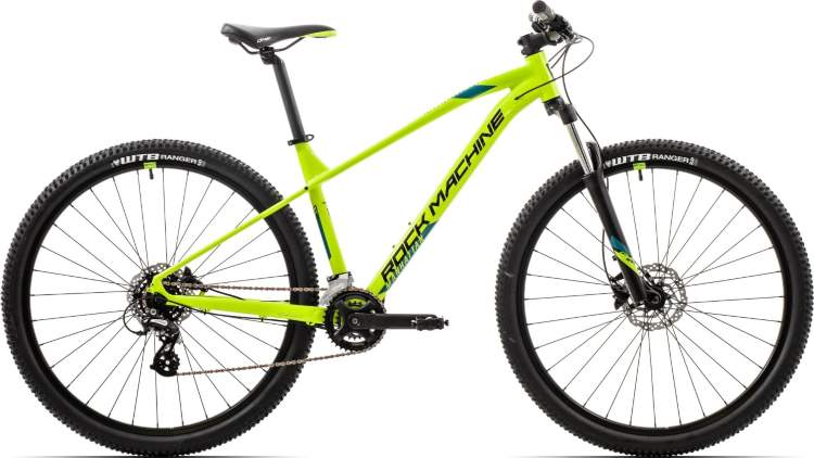 Велосипед Rock Machine Manhattan 40 29 GLOSS RADIOACTIVE YELLOW/BLACK/BLUE